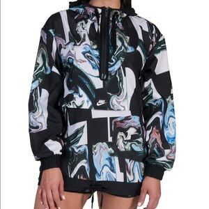 Women’s Nike sportswear marble jacket.